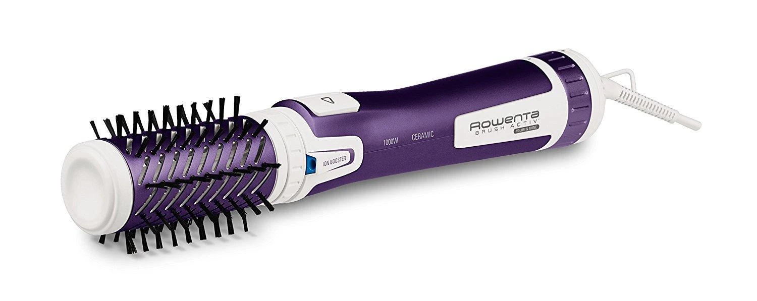 Besisukantis plaukų šepetys Rowenta Active Voume&Shine + lokówka CF 9530 Active ( 1000 W , Violetinė )