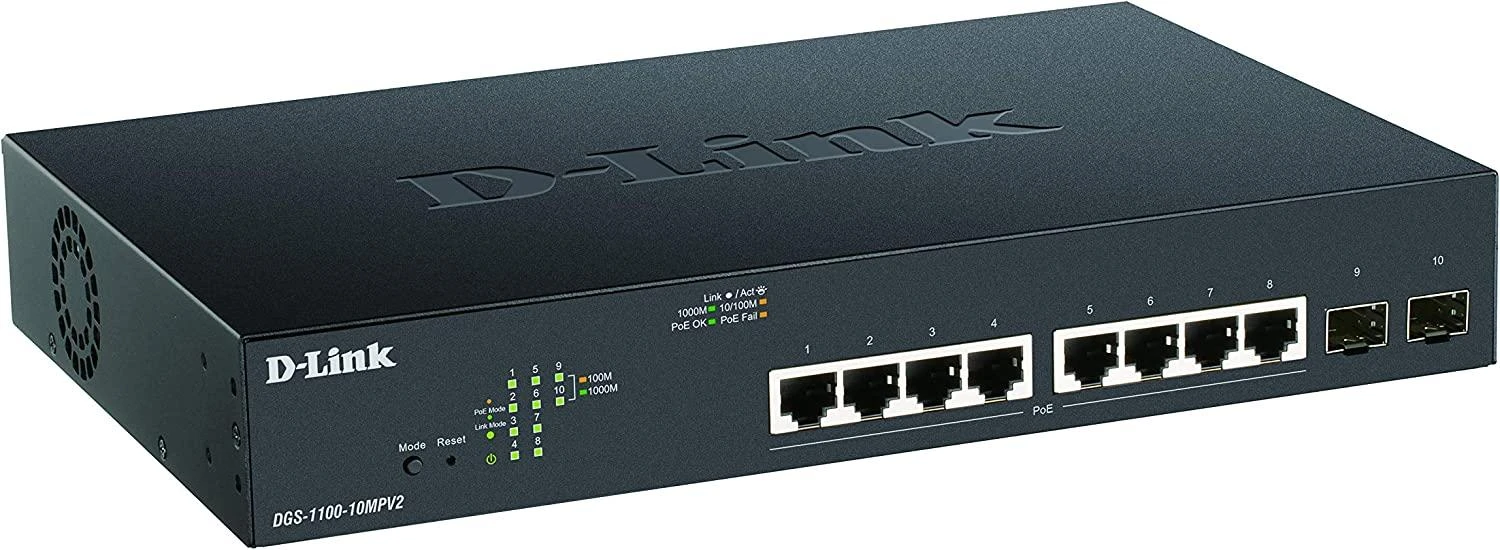 Šakotuvas D-Link DLink Switch DGS-1100-10MPV2 E DGS110010MPV2 E (DGS-1100-10MPV2 E) (DGS110010MPV2 E)