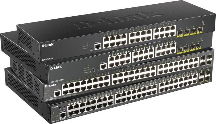 Šakotuvas D-LINK 28 prievadų Smart Managed Gigabit Switch 4x 10G