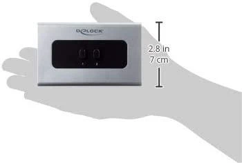 Delock Switch 2 prievadų 3,5 mm rankinis dvikryptis lizdas