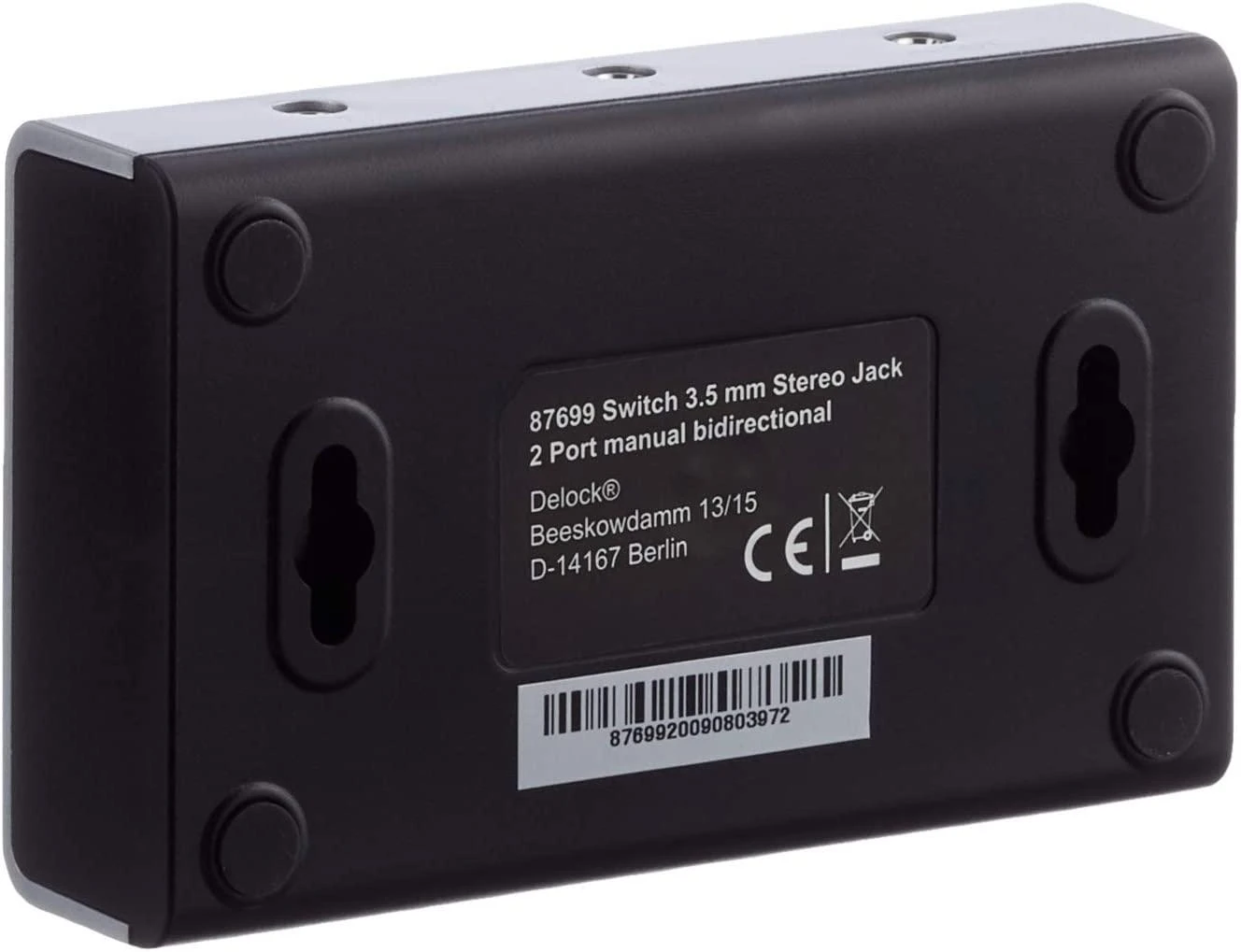 Delock Switch 2 prievadų 3,5 mm rankinis dvikryptis lizdas