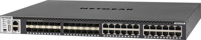 Šakotuvas Netgear M4300-24X24F Valdomas L2/L3/L4 10G Ethernet (100/1000/10000) Juoda 1U
