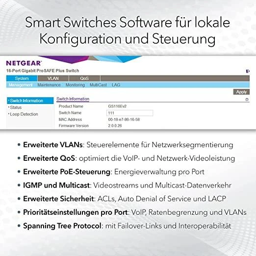 Šakotuvas „Netgear“ jungiklis MS510TXUP (MS510TXUP-100EUS) (MS510TXUP100EUS)