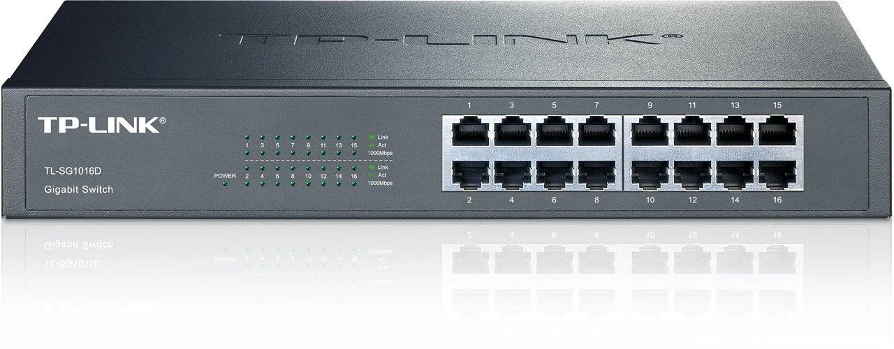 Šakotuvas TP-LINK 16 port Gigab. ECO-Switch 19in