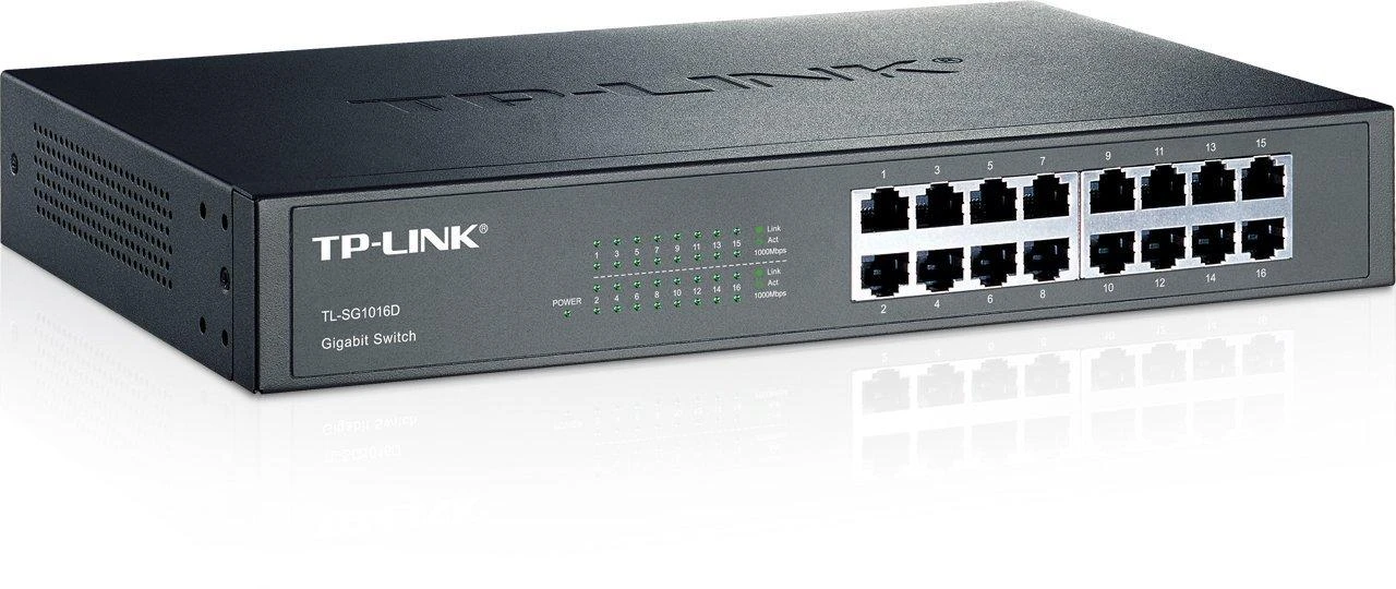 Šakotuvas TP-LINK 16 port Gigab. ECO-Switch 19in