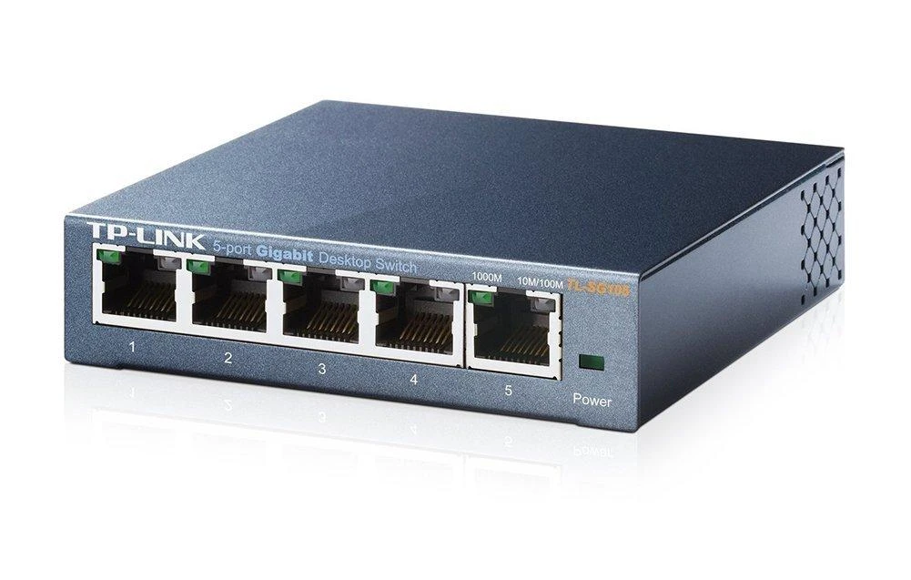Šakotuvas Komutatorius TP-LINK, 5-port, metalinis korpusas, juodas / TL-SG105