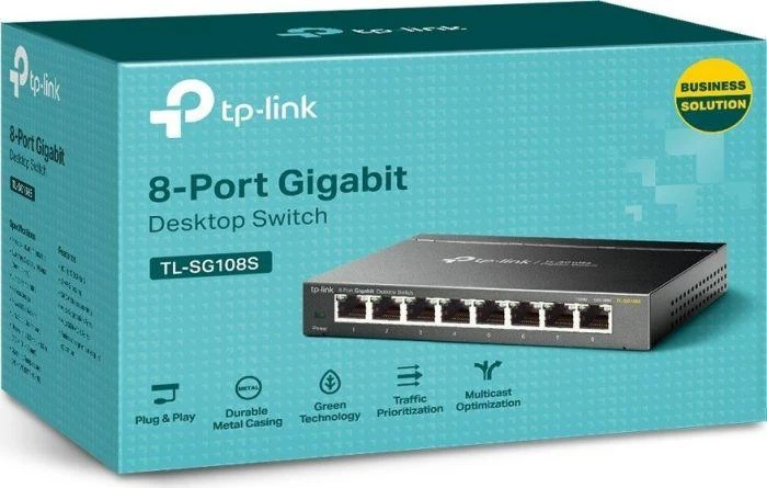 Šakotuvas TP-Link TL-SG108S - switch - 8 jungtys