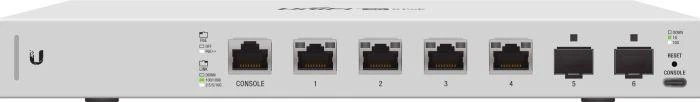Šakotuvas UBIQUITI US-XG-6POE Ubiquiti US-XG-6POE 10GbE 6 prievadų (4x RJ45, 2xSFP+) komutatorius su 802.3bt PoE++