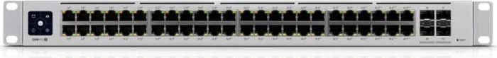 Šakotuvas UBIQUITI USW-PRO-48-POE UniFi komutatorius, 48 x 600 W, 48 gigabito RJ45 prievadai, 4 SFP+ prievadai, PoE++