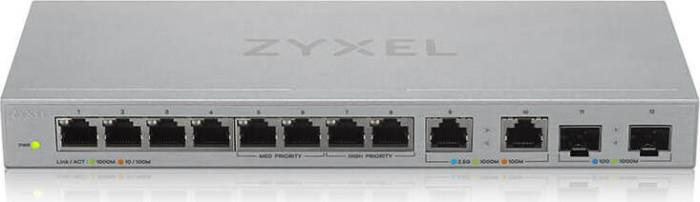 Šakotuvas Zyxel XGS1010-12,8-PORT GIGABIT UNMANAGED SWITCH WITH 8-PORT 1G + 2-PORT 2.5G + 2-PORT SFP+