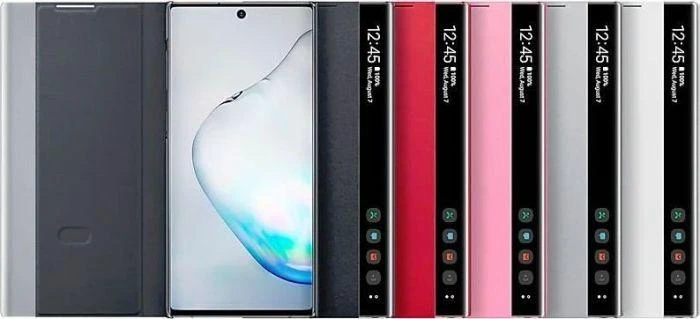 Samsung Galaxy Note10 Clear View dėklas (Juodas) ZN970CBE 