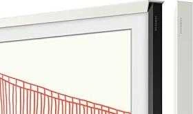 SAMSUNG Frame 55 Baltas Nuožulnus 2021 45 laipsnių įpjovimas viduje