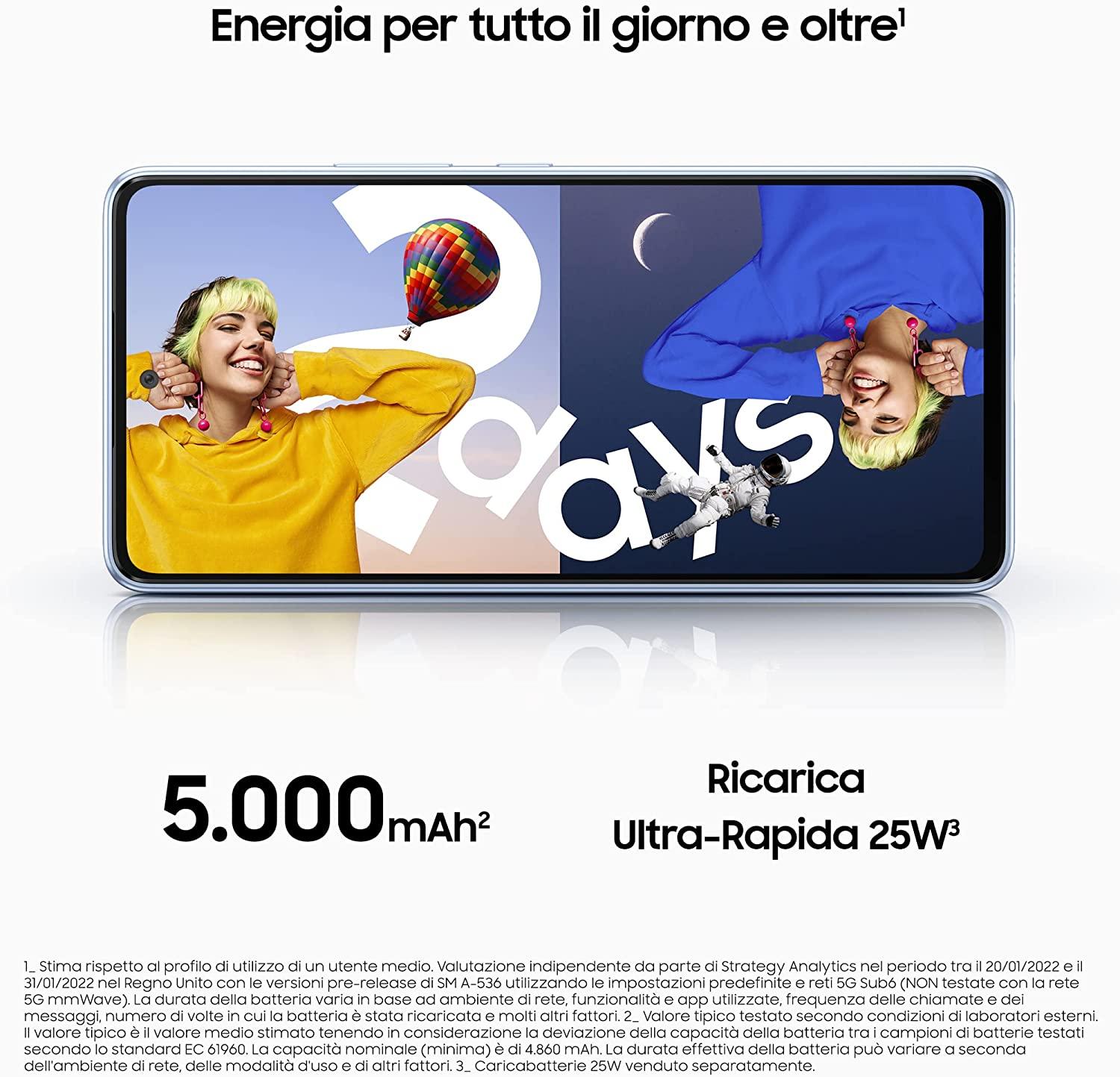 Samsung Tel. A536B Galaxy A53 5G 6/128GB DS Juodas