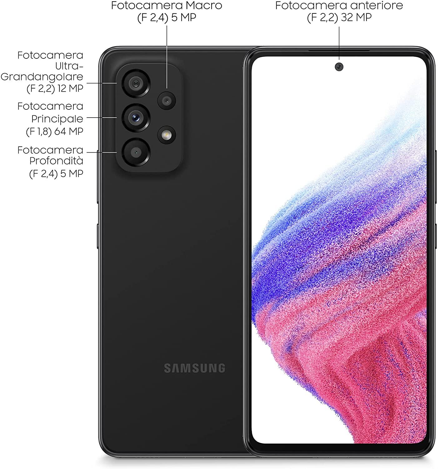 Samsung Tel. A536B Galaxy A53 5G 6/128GB DS Juodas