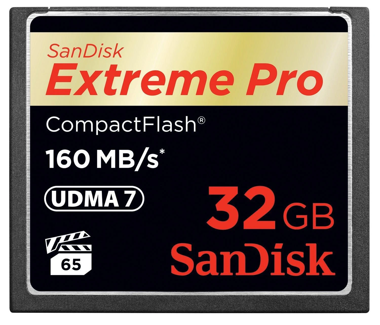 Atminties kortelė SanDisk Extreme Pro CF 160MB/s 32GB VPG 65, UDMA 7; EAN: 619659102432