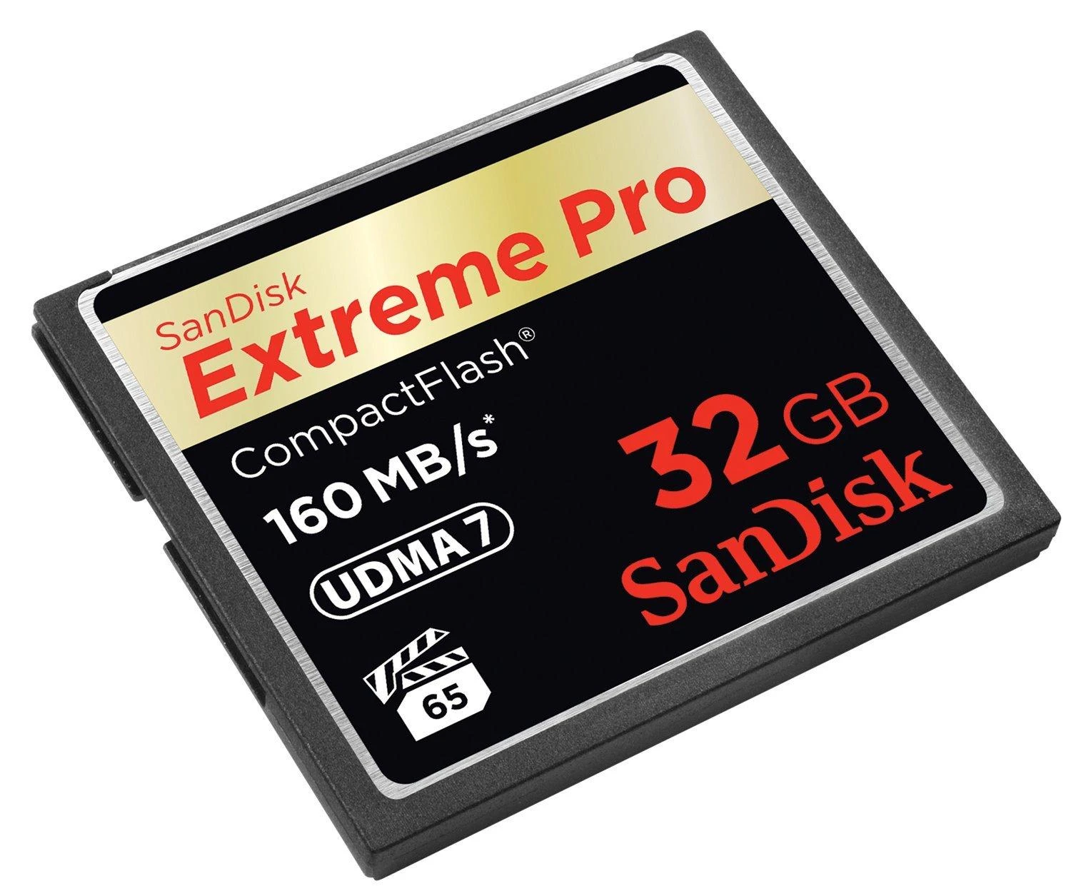 Atminties kortelė SanDisk Extreme Pro CF 160MB/s 32GB VPG 65, UDMA 7; EAN: 619659102432