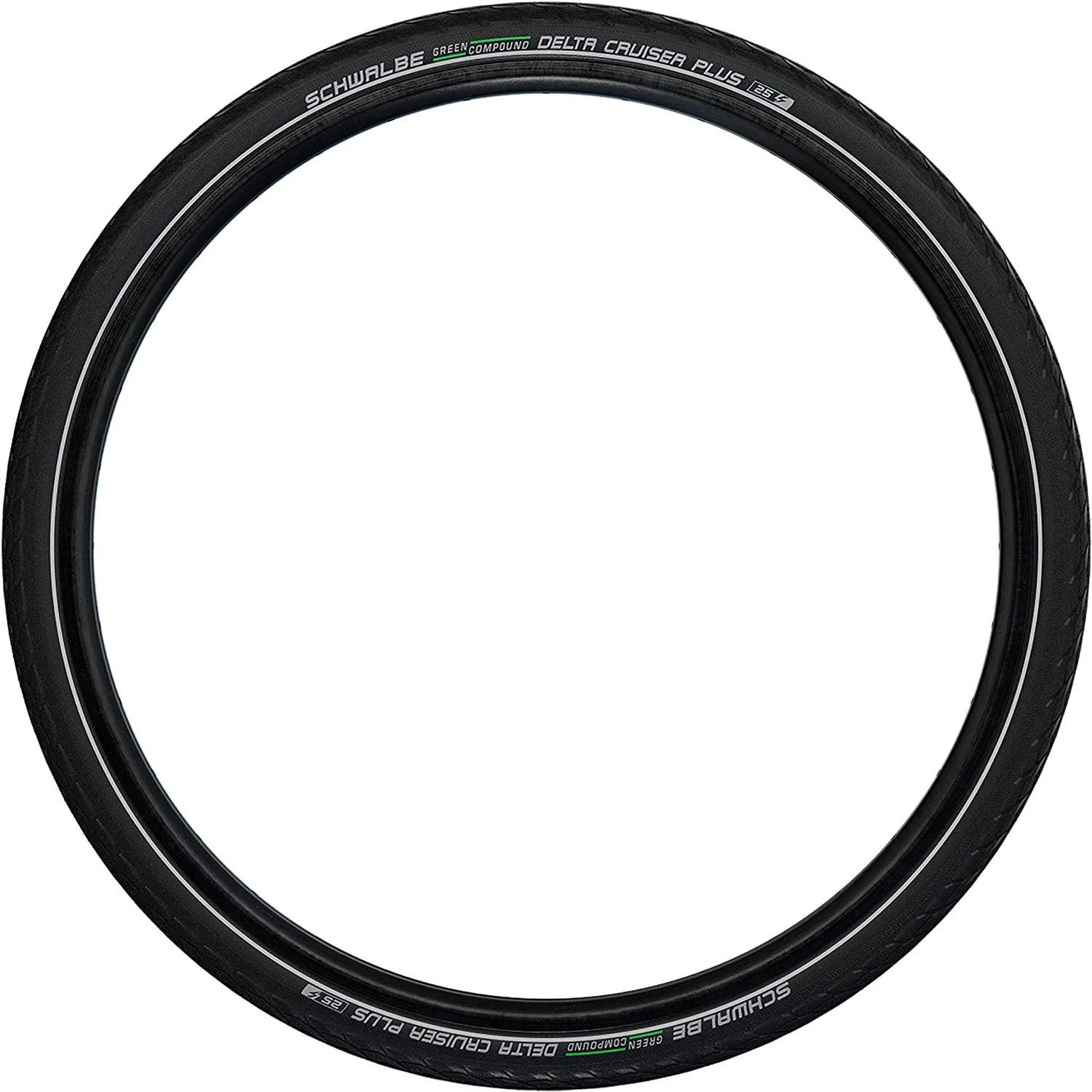 Padanga 28" Schwalbe Delta Cruiser Plus HS 431 Active Wired 40-622 / 28x1.50 Juodas-Reflex