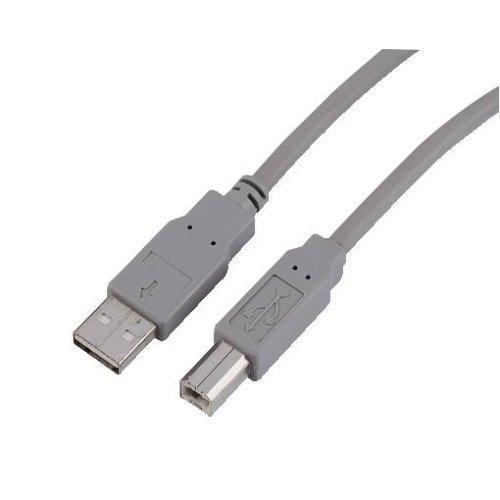 Sharkoon USB 2.0 Kabelis, USB-A Stecker > USB-B Stecker (grau, 0,5 Meter)