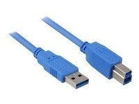USB kabelis Sharkoon USB-A - 5 m Juodas (4044951015665)