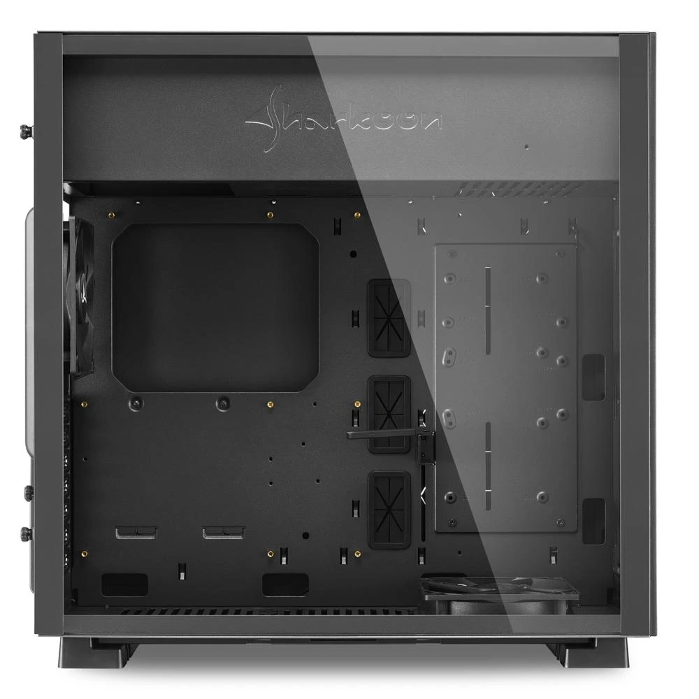 Sharkoon PURE STEEL RGB, Tower-case - juodas, gehrtetes Glas