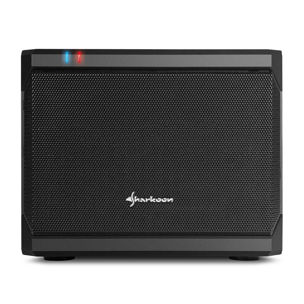 Sharkoon QB One Juodas - Midi/Minitower ITX, Mini-ITX 3,5 - PC-/Server įkroviklis Khler - USB, USB 2.0, USB 3.0
