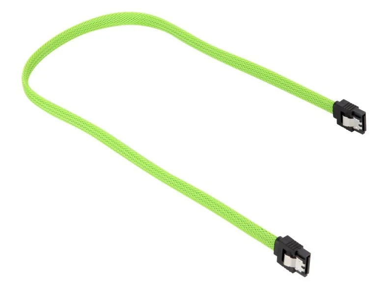 Sharkoon Sata III Kabelis sleeve (grün, 30 cm)