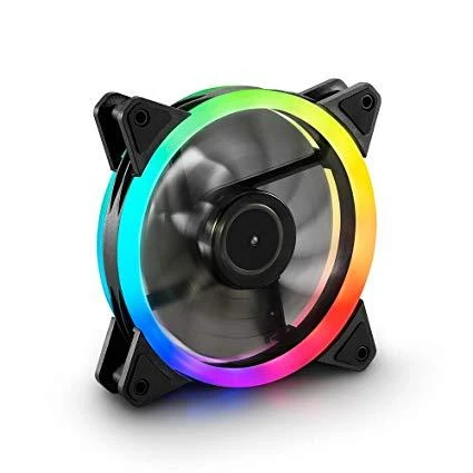 Sharkoon RGB SHARK Apšvietimas, Ventiliatorius, 12 cm, 1000 RPM, 15.2 dB, 56 m³/h, Juodas