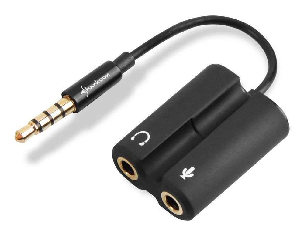 Sharkoon PMP35/TRRS (CTIA) IKI 2X 3.5MM ADAPTERIS