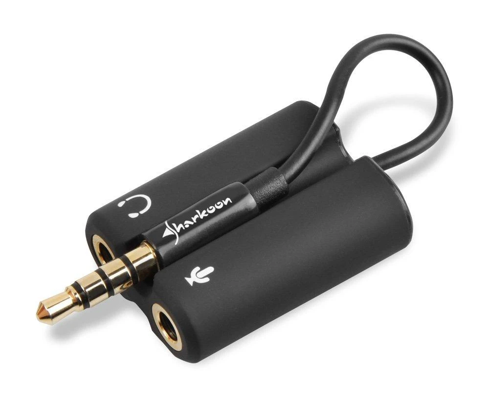 Sharkoon PMP35/TRRS (CTIA) IKI 2X 3.5MM ADAPTERIS