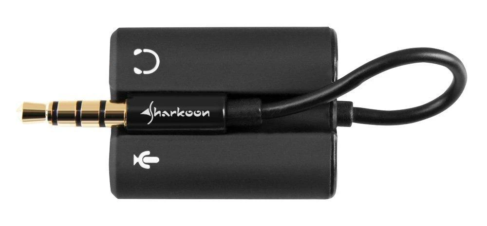 Sharkoon PMP35/TRRS (CTIA) IKI 2X 3.5MM ADAPTERIS