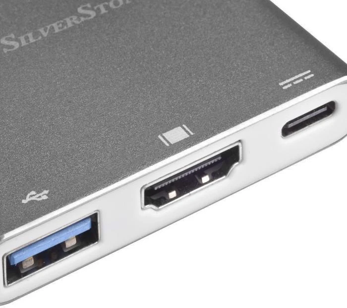 „SilverStone“ USB-C stotis / replikatorius (EP08C)