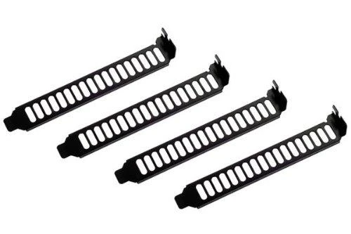 SilverStone SST-Aeroslots-BP PCI Slotblenden, 4 pcs – juodas