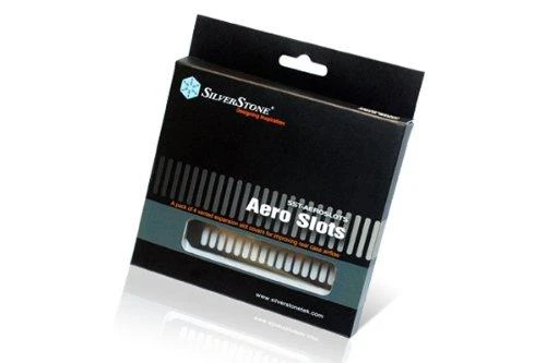 SilverStone SST-Aeroslots-BP PCI Slotblenden, 4 pcs – juodas