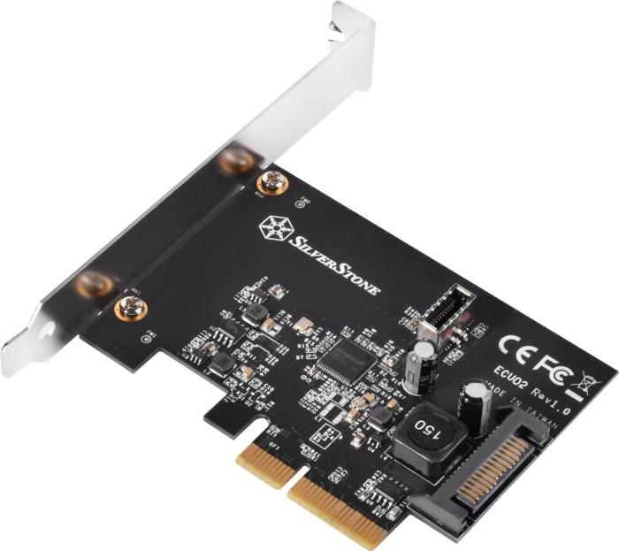 „Silverstone SST-ECU02-E“ USB adapterio plokštė, PCIe 3.0, 1x USB-C 3.1 vidinis - žemo profilio