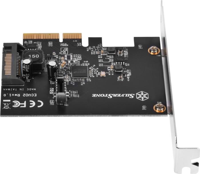 „Silverstone SST-ECU02-E“ USB adapterio plokštė, PCIe 3.0, 1x USB-C 3.1 vidinis - žemo profilio
