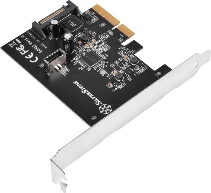 „Silverstone SST-ECU02-E“ USB adapterio plokštė, PCIe 3.0, 1x USB-C 3.1 vidinis - žemo profilio