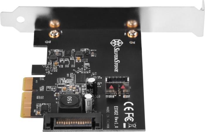 „Silverstone SST-ECU02-E“ USB adapterio plokštė, PCIe 3.0, 1x USB-C 3.1 vidinis - žemo profilio