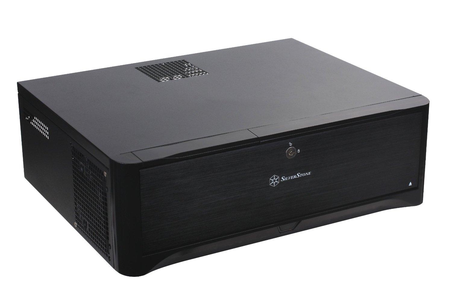 PC korpusas Silverstone SST-GD06B Grandia HTPC Micro ATX, Juodas