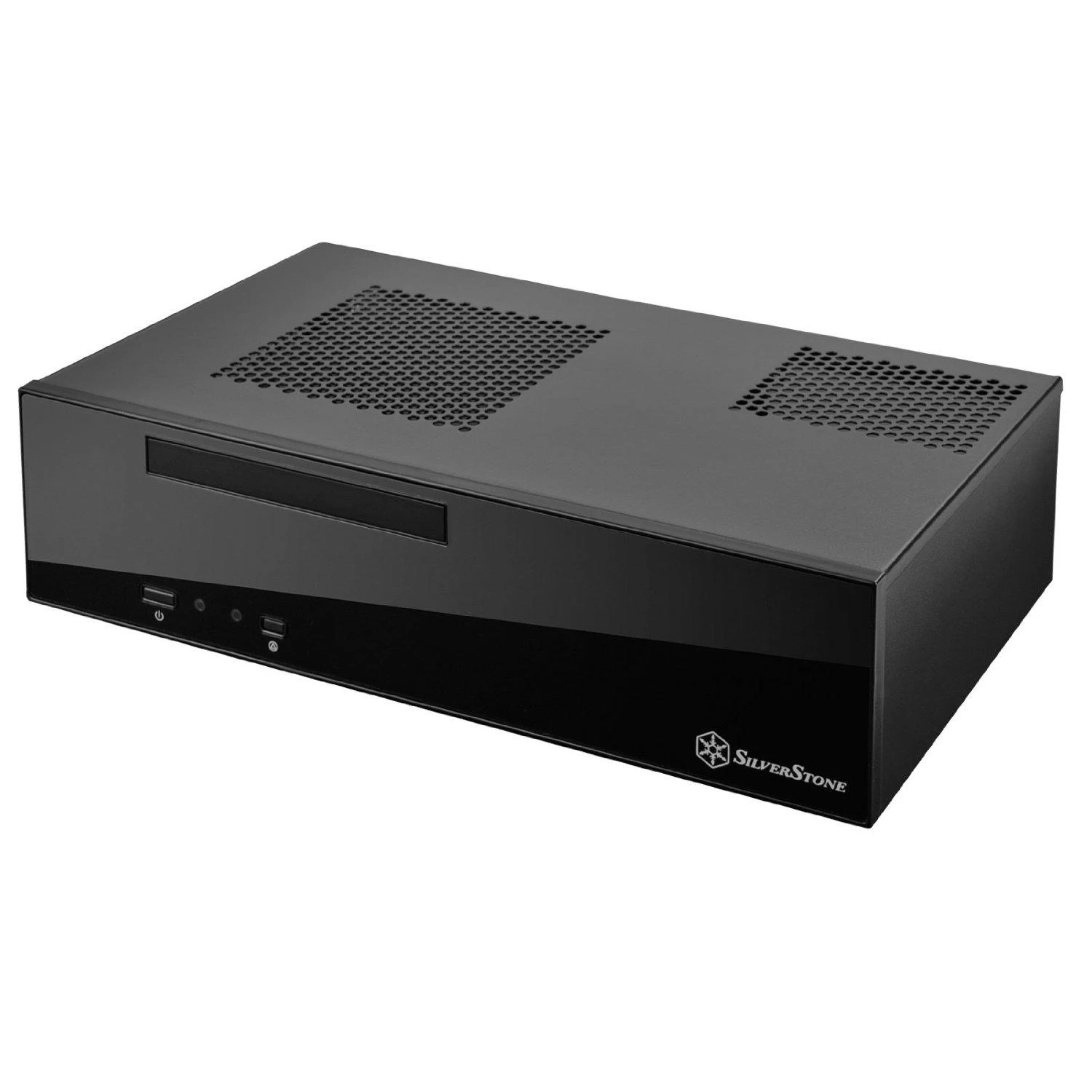 PC korpusas Silverstone Silent SST-ML09B Milo Slim HTPC Mini-ITX, juodas