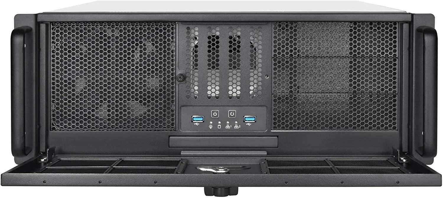 Rackmount „SilverStone SST–RM400“ stovo montuojamas serveris – 4U