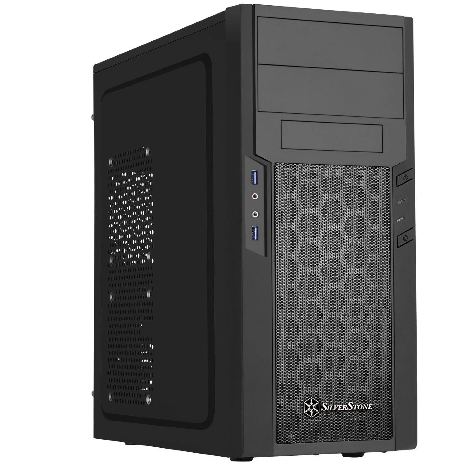 PC korpusas Silverstone Silent SST-PS13B Precision Midi Tower ATX,window, Juodas