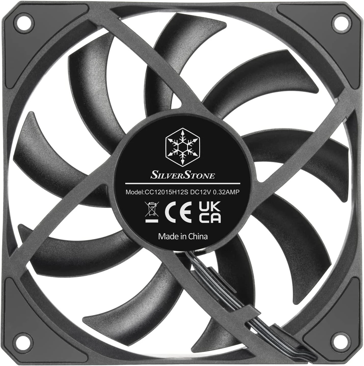 SilverStone SST-AS120B, korpuso ventiliatorius – 120mm