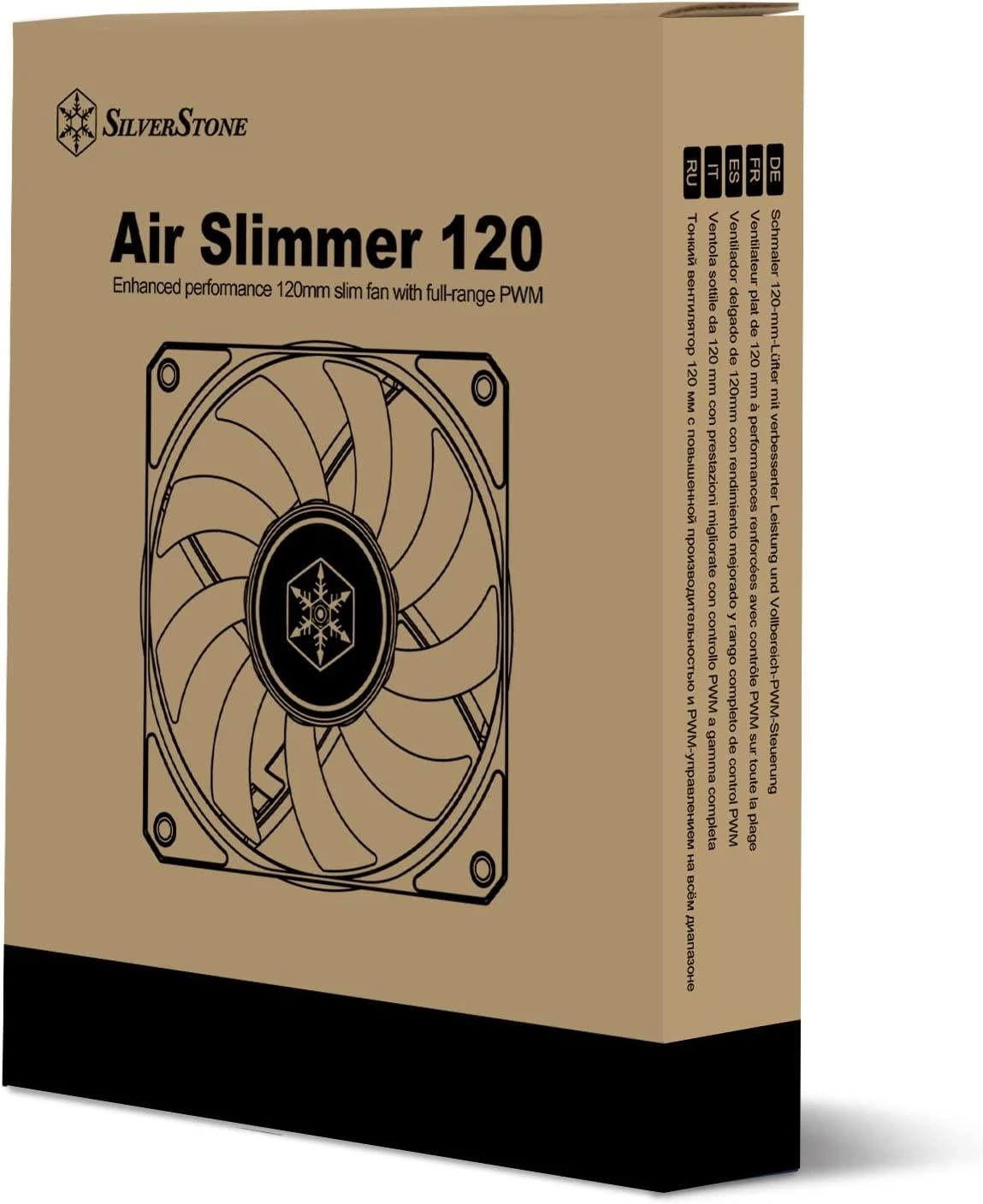 SilverStone SST-AS120B, korpuso ventiliatorius – 120mm