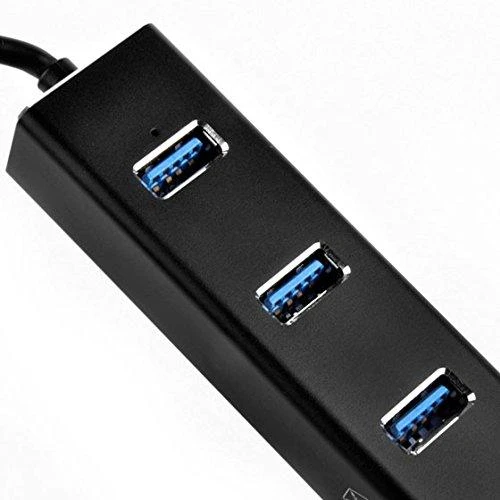 SilverStone EP04 3 prievadų USB ir Gigabit Ethernet šakotuvas juodas