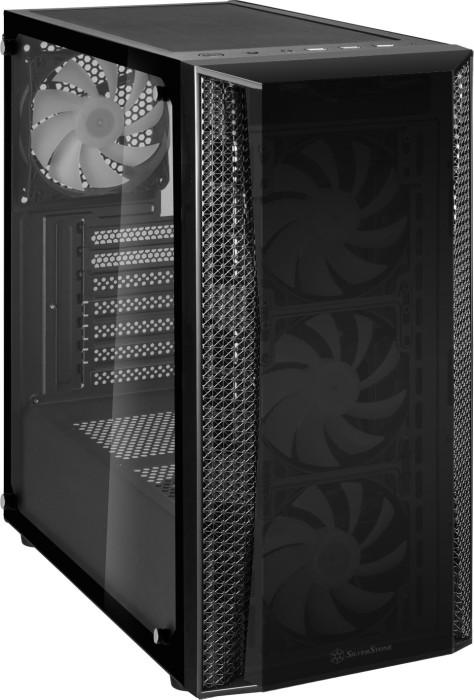„SilverStone Fara B1 Pro Midi–Tower“, ARGB, grūdintas stiklas – juoda
