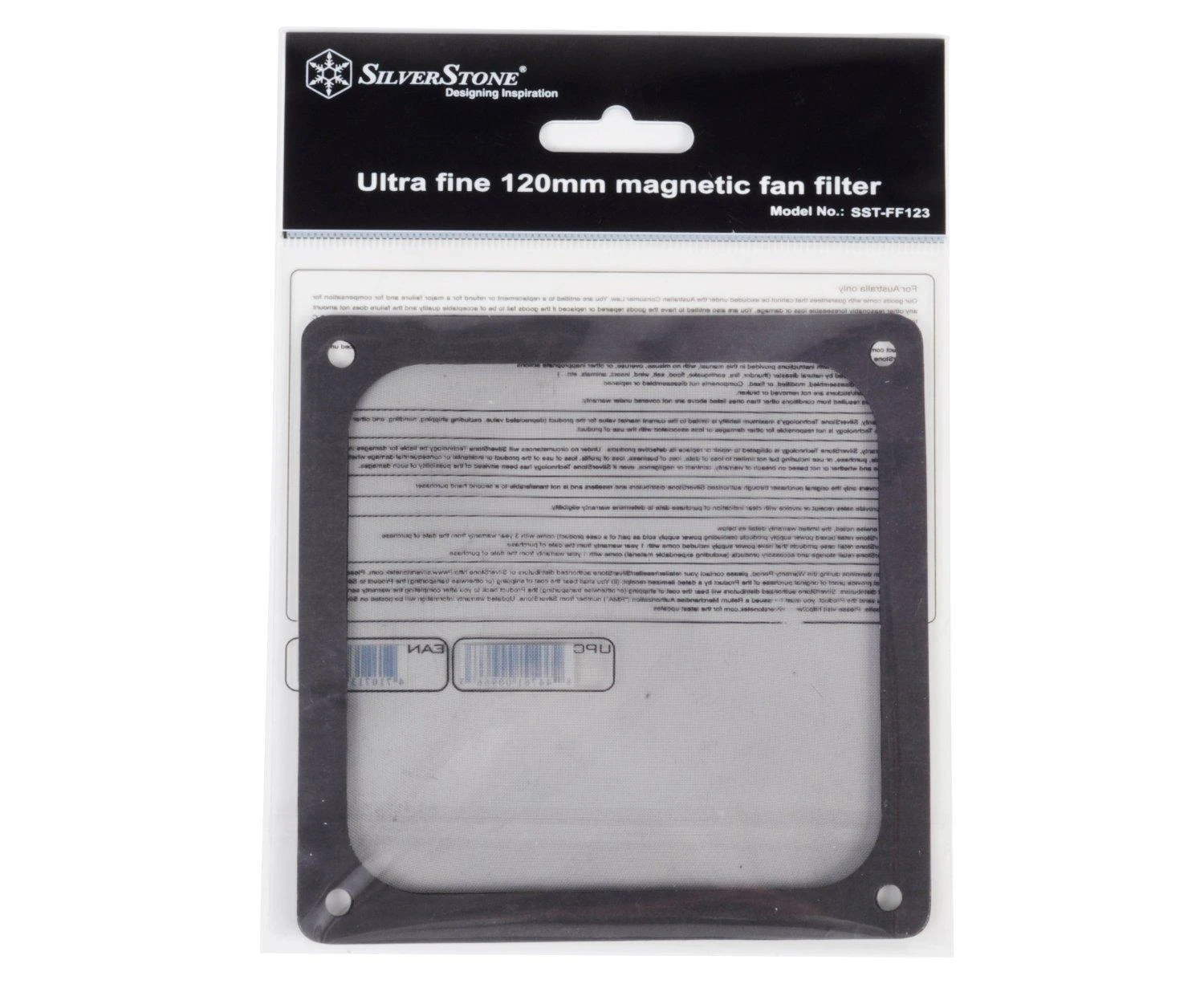 SilverStone Magnet dulkių filtras 120 mm (SST-FF123B)