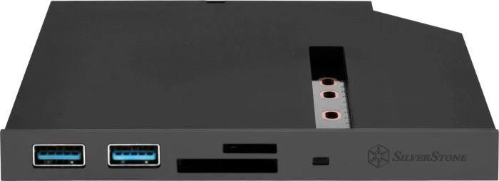 SilverStone Slim ODD 12,7 mm skyrelis, skirtas M.2 SATA diskui (SST-FPS01)