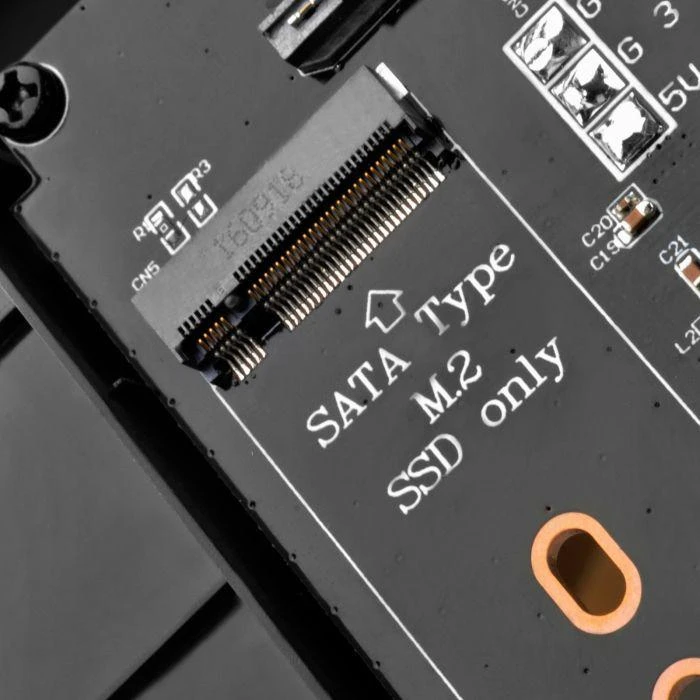 SilverStone Slim ODD 12,7 mm skyrelis, skirtas M.2 SATA diskui (SST-FPS01)