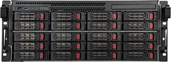 Rackmount „SilverStone SST–RM43–320–RS“ stovo montuojamas serveris