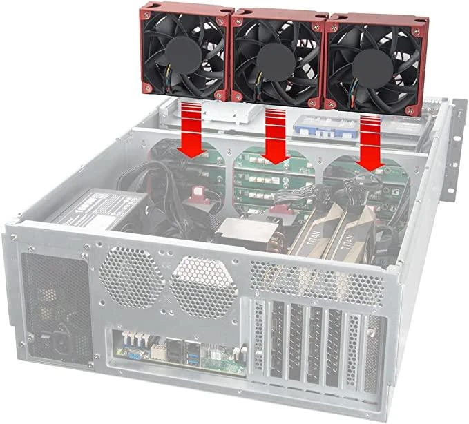 Rackmount „SilverStone SST–RM43–320–RS“ stovo montuojamas serveris